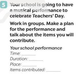 Tiếng Anh 7 Unit 4 Skills 1