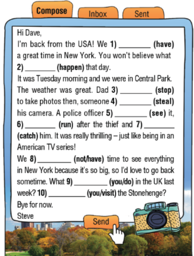 Giải sách bài tập Tiếng Anh 7 Right On Unit 2 Grammar 2b