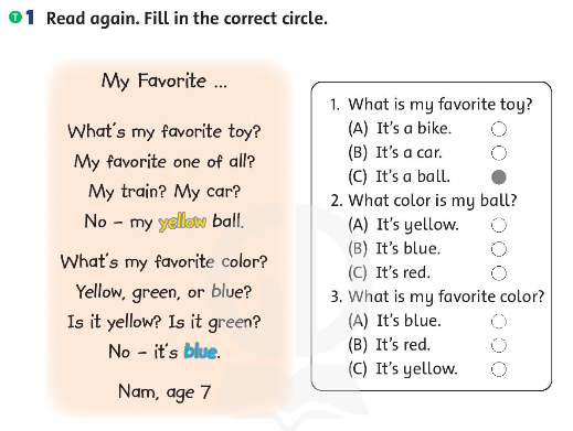 Family and Friends 3 Workbook 1 Lesson 5