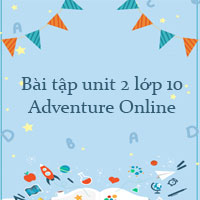 Bài tập unit 2 lớp 10 Adventure Online