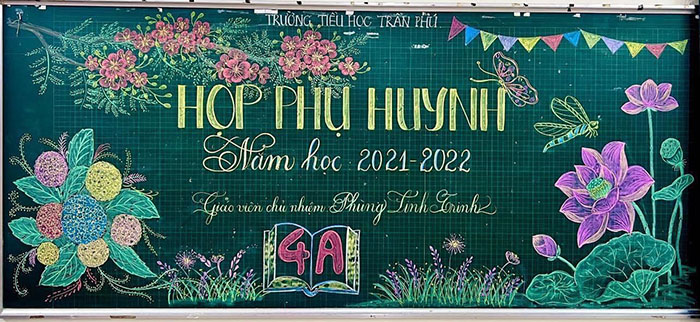 Trang trí bảng họp phụ huynh đầu năm