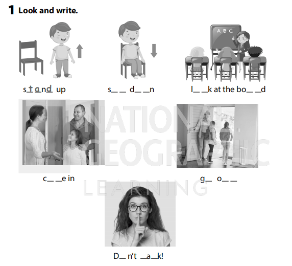 Sách bài tập Tiếng Anh 3 Wonderful World Unit 0 Classroom Instructions