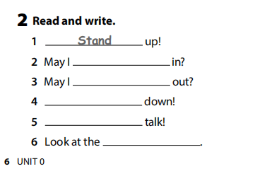 Sách bài tập Tiếng Anh 3 Wonderful World Unit 0 Classroom Instructions