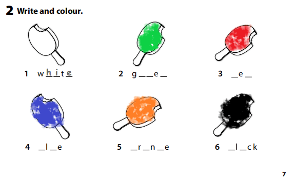 Sách bài tập Tiếng Anh 3 Wonderful World Unit 0 Colours