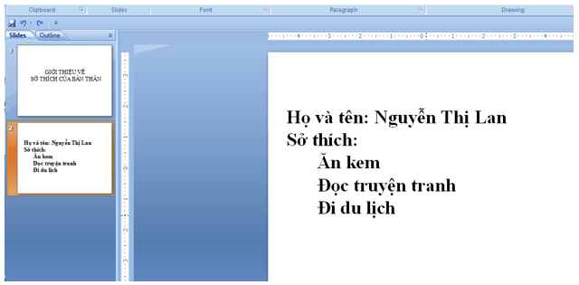 Tin học lớp 3 Bài 11: Bài trình chiếu của em trang 54 | Kết nối tri thức (ảnh 1)