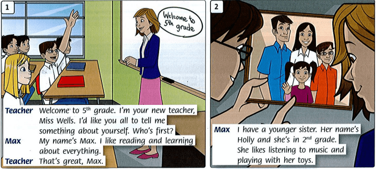 Family and Friends 5 Starter Back together! Lesson one