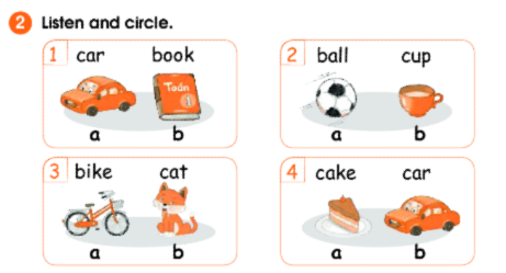 Giải SBT Tiếng Anh lớp 1 Unit 2 In the dining room