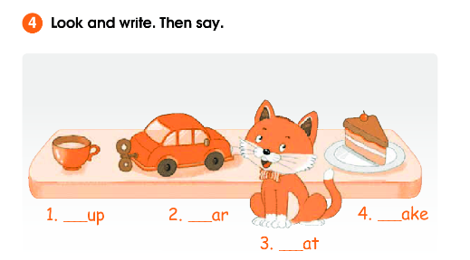 Giải SBT Tiếng Anh lớp 1 Unit 2 In the dining room