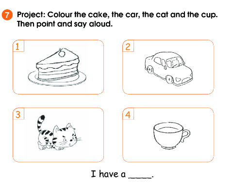 Giải SBT Tiếng Anh lớp 1 Unit 2 In the dining room