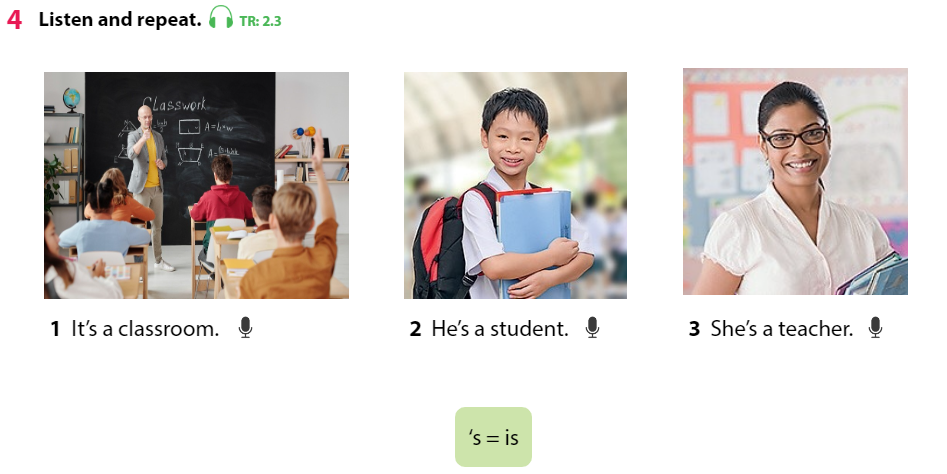 Tiếng Anh 3 Wonderful World Unit 2 Lesson 1