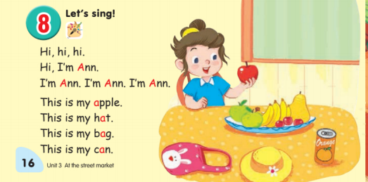 Tiếng Anh lớp 1 Unit 3 Lesson 3