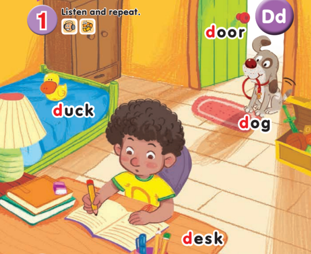 Tiếng Anh lớp 1 Unit 4 Lesson 1