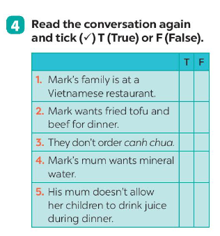 Unit 5 lớp 7 Getting Started sách Global Success