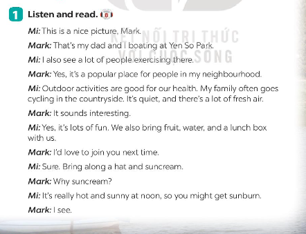 Unit 2 lớp 7 Getting Started