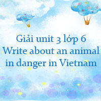 Write about an animal in danger in Vietnam