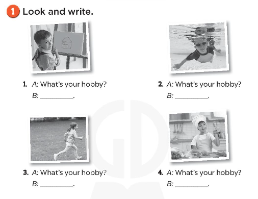 Sách bài tập Tiếng Anh 3 Unit 5 My hobbies