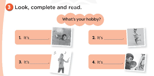 Sách bài tập Tiếng Anh 3 Unit 5 My hobbies