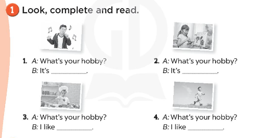 Sách bài tập Tiếng Anh 3 Unit 5 My hobbies