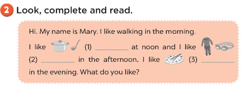 Sách bài tập Tiếng Anh 3 Unit 5 My hobbies