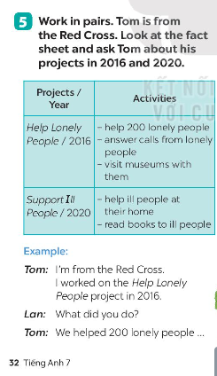 Tiếng Anh 7 Unit 3 A Closer Look 2