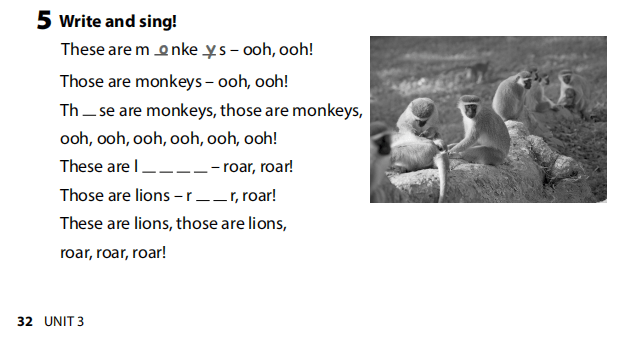 Sách bài tập Tiếng Anh 3 Wonderful World Unit 3 Lesson 2