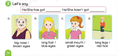Tiếng Anh 3 Phonics Smart Unit 3 Lesson 2 trang 34
