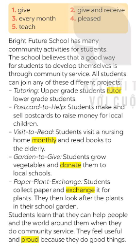 Tiếng Anh 7 Unit 3 Skills 1