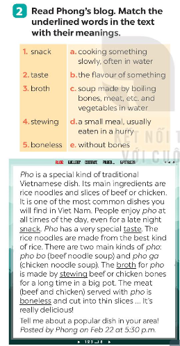 Unit 5 lớp 7 Skills 1 sách Global Success