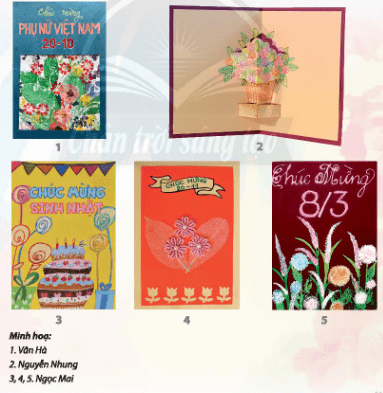 Khám phá hình thức của thiệp chúc mừng - trang 17 SGK Mĩ thuật lớp 6 Chân trời sáng tạo