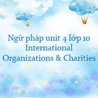 Ngữ pháp unit 4 lớp 10 International Organizations & Charities