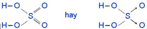 cấu tạo của axit H2SO4