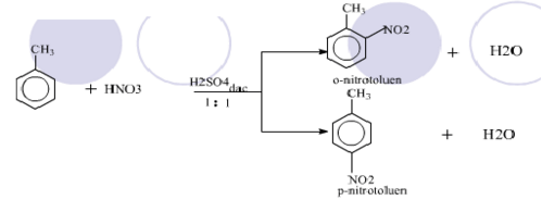 Công thức cấu tạo của Toluen 