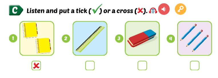Sách bài tập Tiếng Anh 3 Smart Start Unit 3 Lesson 1