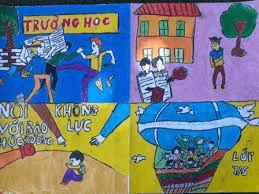 Em hãy xây dựng một sản phẩm tuyên truyền tranh vẽ, video với thông điệp truyền thông