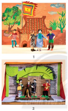 Tạo hoạt cảnh ngày hội từ các nhân vật có sẵn - trang 42 SGK Mĩ thuật lớp 6 Chân trời sáng tạo