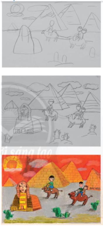 Cách tạo bức tranh theo ảnh - trang 48 SGK Mĩ thuật lớp 6 Chân trời sáng tạo