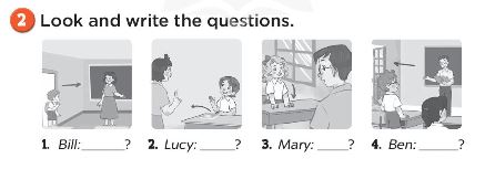 Sách bài tập Tiếng Anh 3 Unit 7 Classroom instructions