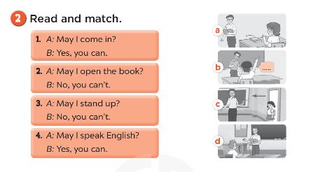 Sách bài tập Tiếng Anh 3 Unit 7 Classroom instructions