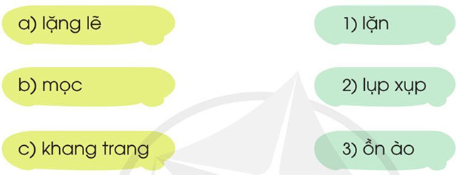 Ghép đúng bài tập lớp 3