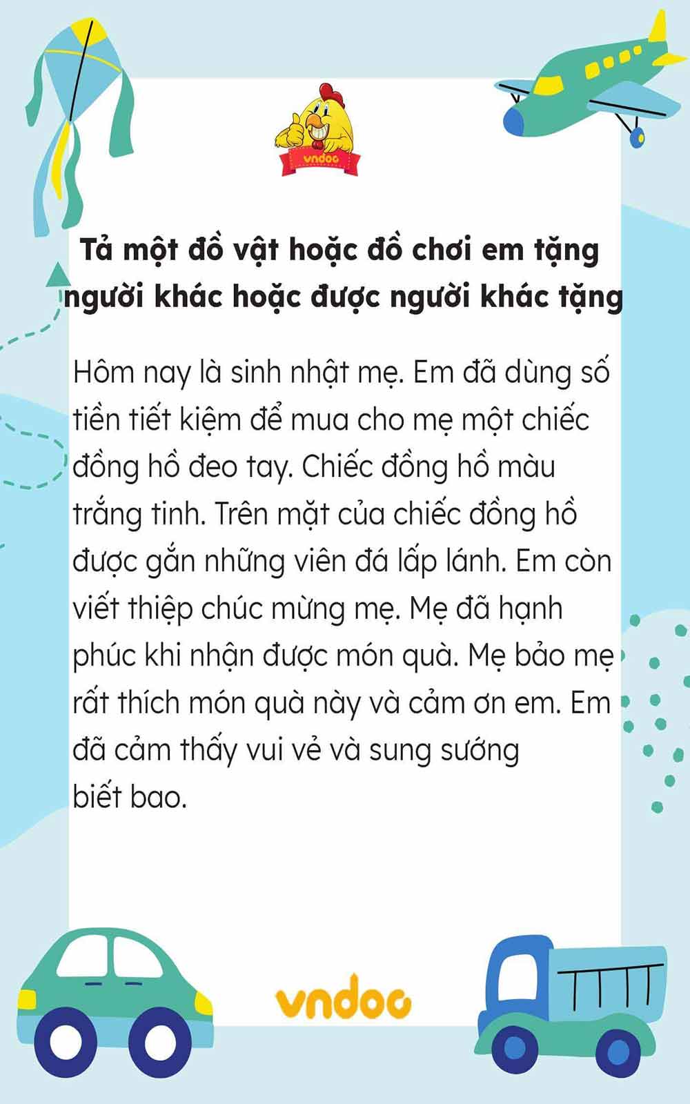 Tả một đồ vật