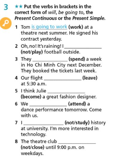 Giải sách bài tập Tiếng Anh 7 Right On Unit 3 Grammar 3b