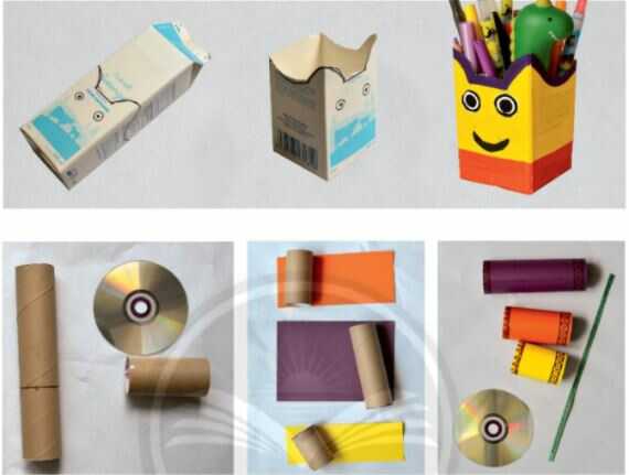 Cách tạo hình và trang trí sản phẩm từ vật liệu đã qua sử dụng - trang 60 SGK Mĩ thuật lớp 6 Chân trời sáng tạo