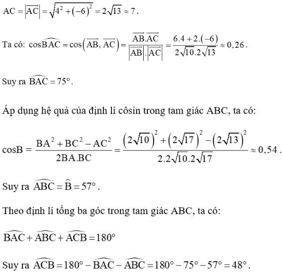 Giải bài 2 trang 72 SGK Toán 10 tập 2 – Cánh diều