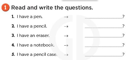 Sách bài tập Tiếng Anh 3 Unit 8 My school things