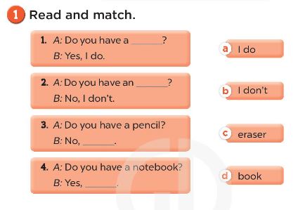 Sách bài tập Tiếng Anh 3 Unit 8 My school things