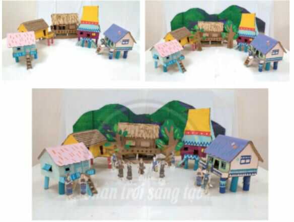 Cách tạo mô hình khu nhà - trang 68 SGK Mĩ thuật lớp 6 Chân trời sáng tạo