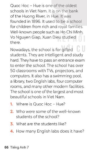 Unit 6 Skills 1 lớp 7 Global Success