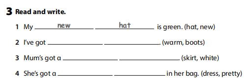 Sách bài tập Tiếng Anh 3 Wonderful World Unit 5 Lesson 3