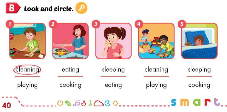 Sách bài tập Tiếng Anh lớp 3 Smart Start Unit 4 Lesson 2