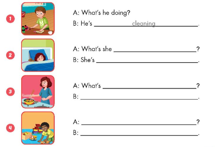 Sách bài tập Tiếng Anh lớp 3 Smart Start Unit 4 Lesson 2